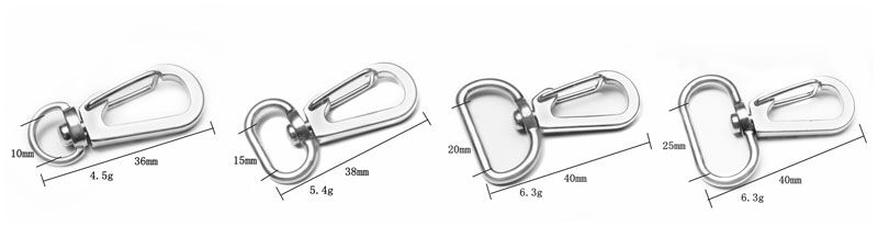 KJ084 13MM Nickel swivel trigger snap hooks wholesale