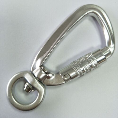 Aluminum Alloy Clip Hook Swivel Carabiner for Keys - China