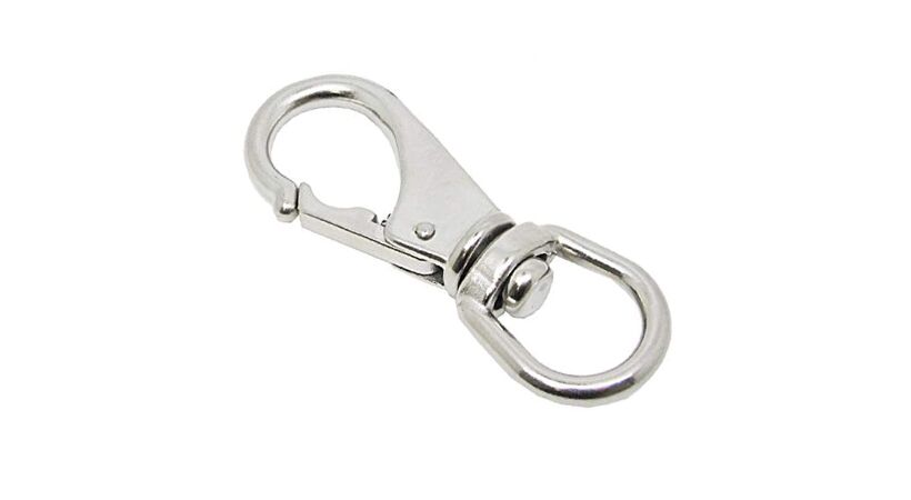 Aluminium snap hook 86 mm, strength 400 kg